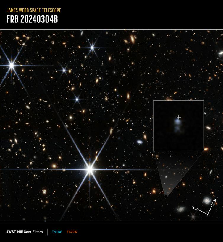 Astronomers pinpoint the origin of a 10 billion-year-old millisecond signal from space